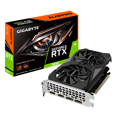 TARJETA DE VIDEO GIGABYTE RTX 3050 WINDFORCE OC V2 6G GDDR6